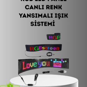 Akıllı LED Matrix Panel – USB Bağlantılı Kaydırmalı Yazı ve Animasyon Desteği
