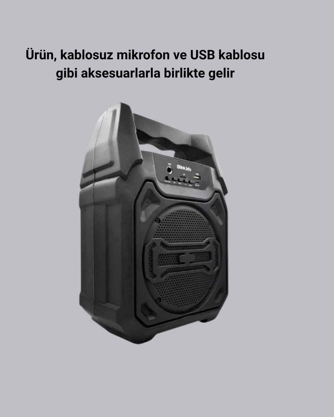 Taşınabilir Bluetooth Hoparlör – FM Radyo USB SD Kart ve TWS Özellikli - Görsel 5