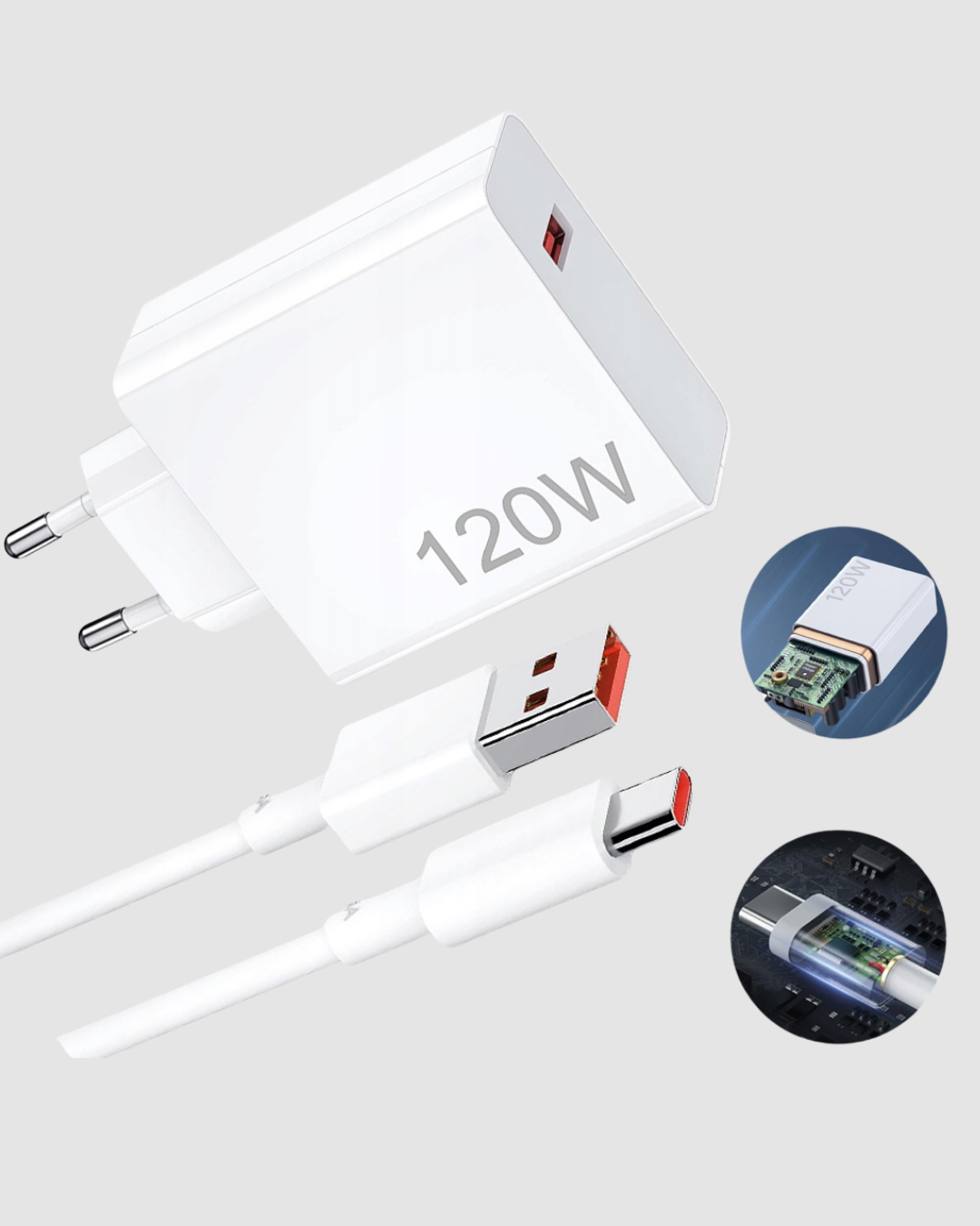 Turbo 120W Hızlı Şarj Cihazı – Kısa Devre ve Akım Koruma Özellikli - Görsel 5