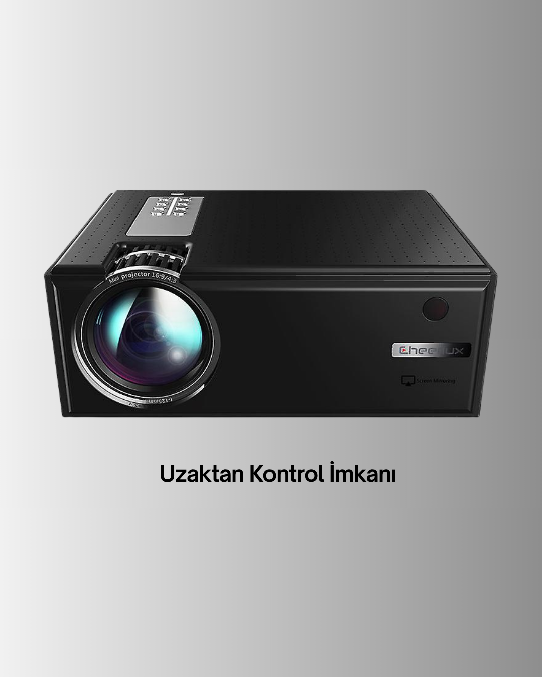 Ev Sineması İçin LED Projeksiyon Cihazı – Gündüz Görünür Parlaklık Oyun Konsolu Uyumlu - Görsel 3