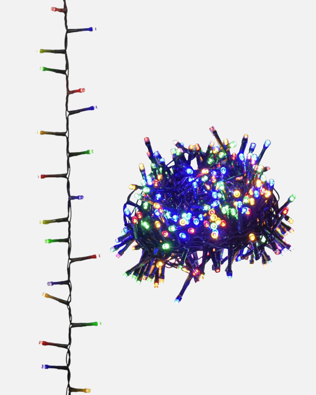 5 Metre 50’li LED Işık – Siyah Kablolu Çok Fonksiyonlu İç ve Dış Mekan Kullanımı - Görsel 2