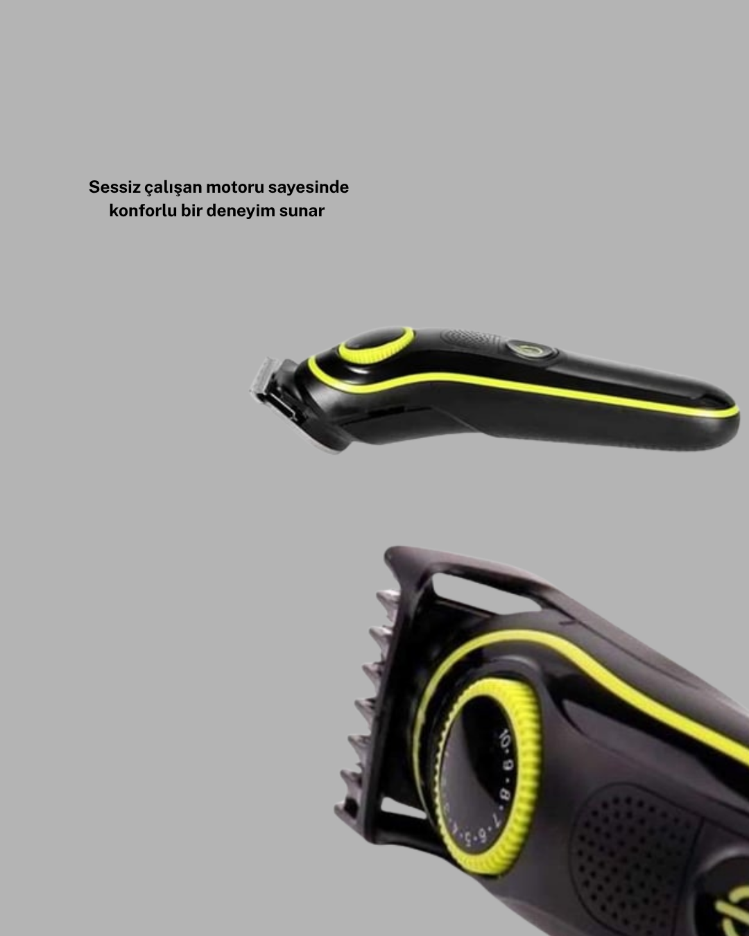 Erkek Bakım Seti – Kablosuz Şarjlı Tıraş Makinesi Su Geçirmez ve Sessiz Motorlu - Görsel 4