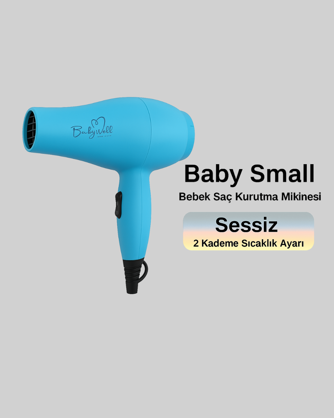 Bebek ve Çocuk Fön Makinesi – Nazik Hava Akışı Sıfıra Yakın Radyasyon - Görsel 4