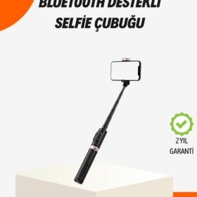 Bluetooth’lu Işıklı Selfie Çubuğu – Katlanabilir 130 cm