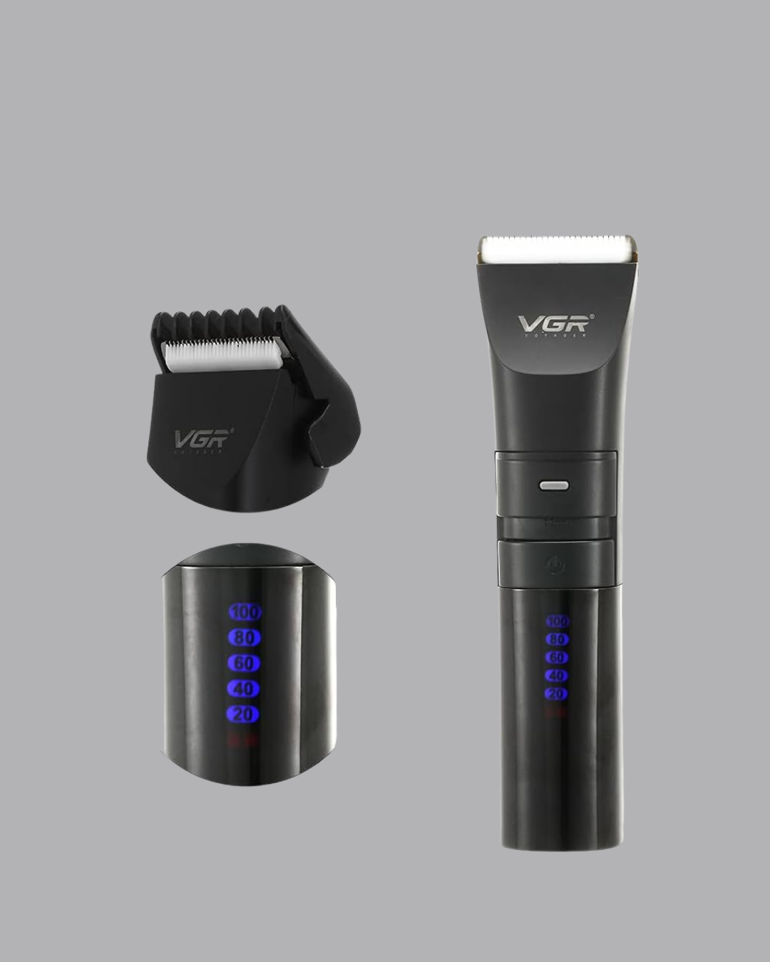 Şarjlı Tıraş Makinesi –Dijital Ekranlı Hızlı Şarjlı Profesyonel Kesim Seti - Görsel 2