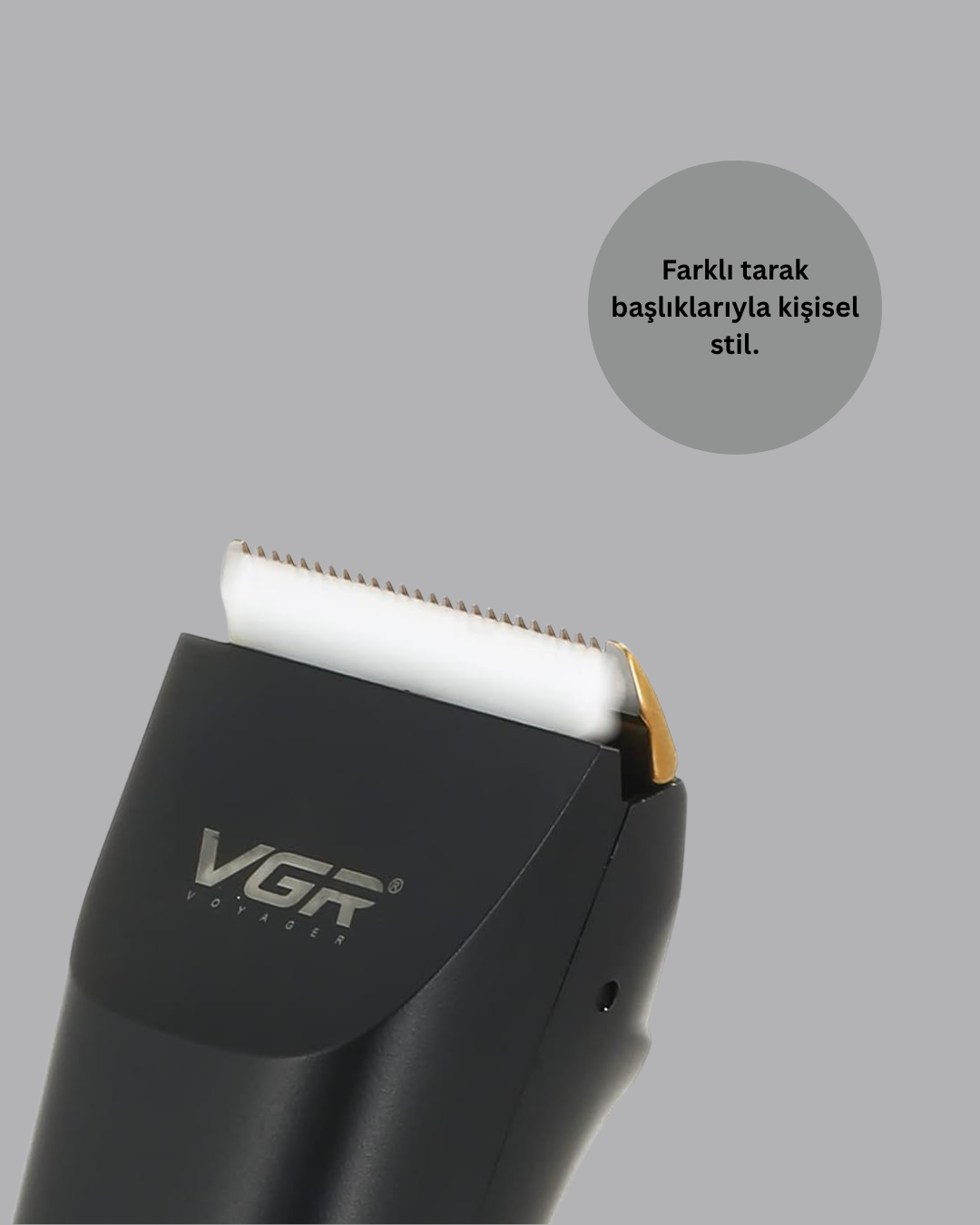 Şarjlı Tıraş Makinesi –Dijital Ekranlı Hızlı Şarjlı Profesyonel Kesim Seti - Görsel 3