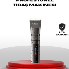Şarjlı Tıraş Makinesi – Dijital Ekranlı IPX7 Su Geçirmez Titanyum Bıçaklı