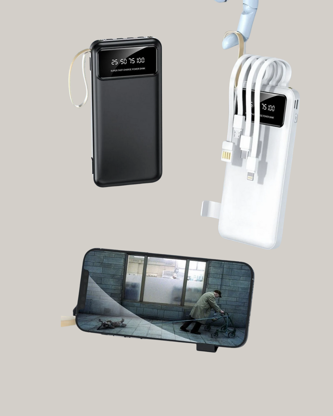 Çoklu Güvenlik Korumalı 20.000 mAh Powerbank Fener Özellikli - Görsel 4