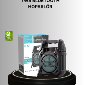 15W Güçlü Ses Çıkışlı Bluetooth Hoparlör FM Radyo ve Mikrofon Destekli