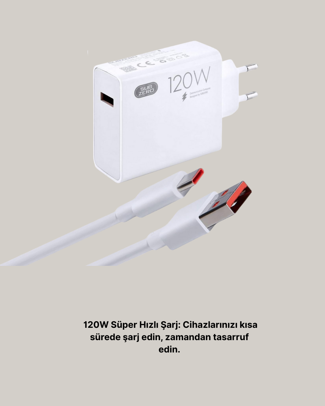 120W Mi Turbo Destekli Hızlı Şarj Cihazı Type-C Uyumlu Akım Korumalı - Görsel 4