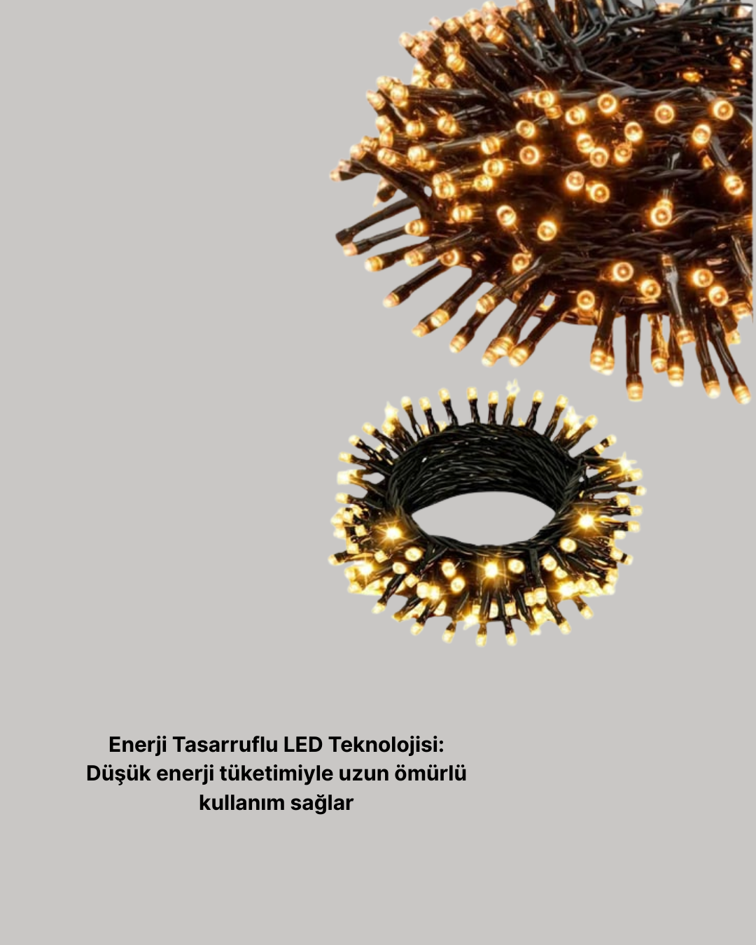 Animasyonlu LED Işıklı 10 Metre Uzaktan Kumandalı Dekoratif Işık - Görsel 3