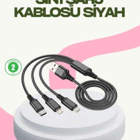 Hızlı Şarj Destekli Çoklu Şarj Kablosu – Seyahat ve Günlük Kullanım