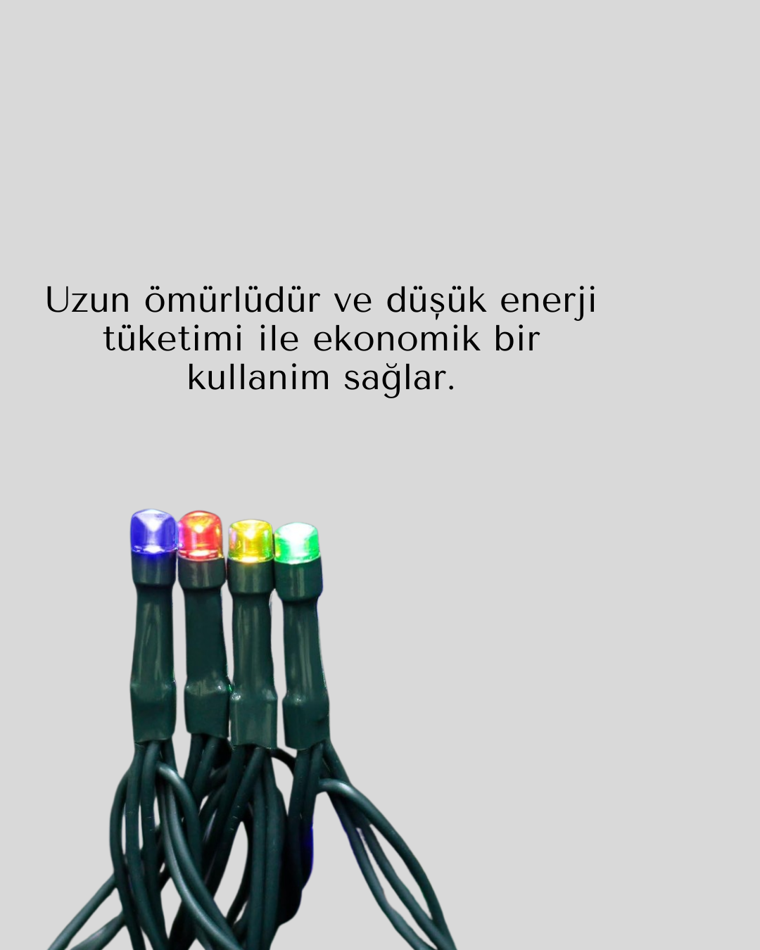 8 Modlu Zaman Ayarlı LED Perde Işık – Bahçe ve Balkon Dekorasyonu - Görsel 4