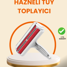 Elektriksiz Hazneli Tüy Temizleyici – Kedi Köpek Tüy Toplama Rulosu
