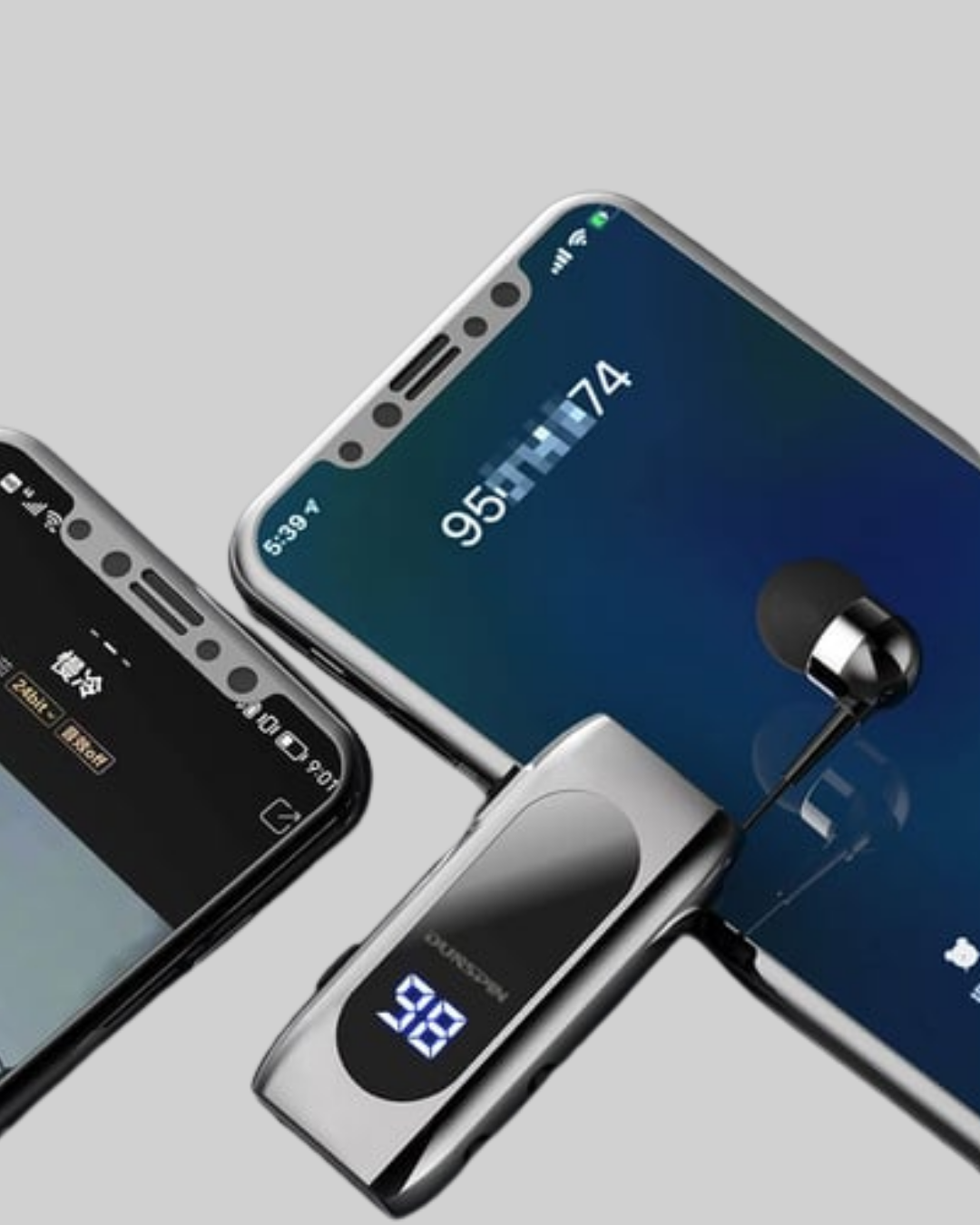 Bluetooth 5.2 Klipsli Kablosuz Kulaklık – Dijital Ekran & Titreşimli Uyarı - Görsel 3