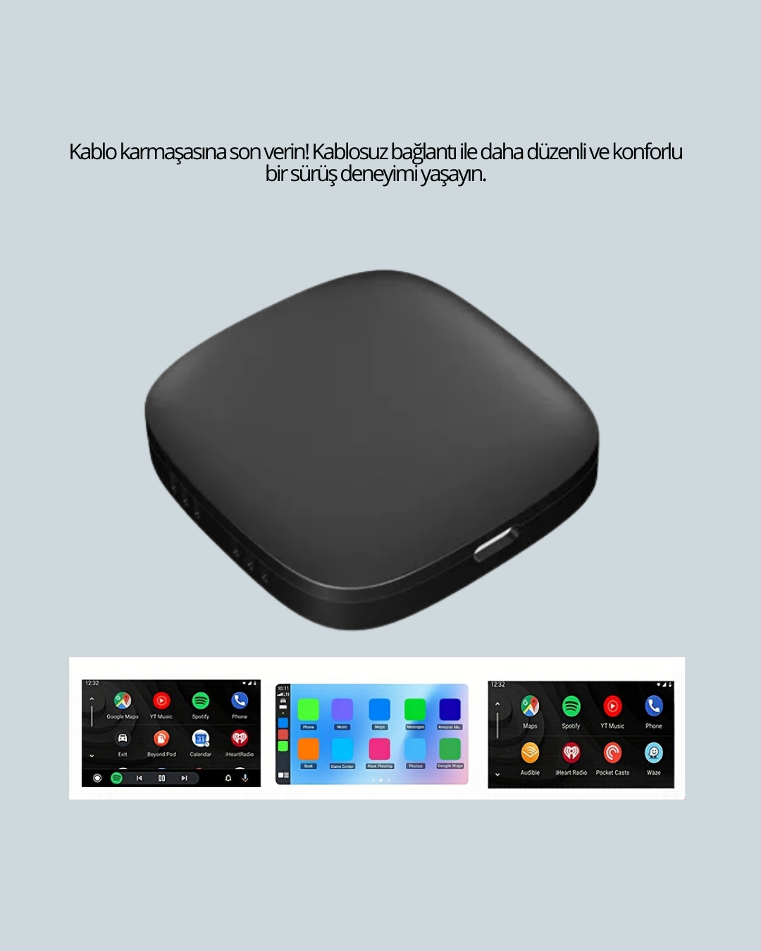 USB Girişli Tak Çalıştır Kablosuz Android Auto Cihazı - Görsel 3
