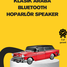 Vintage Tasarımlı LED Işıklı Bluetooth Hoparlör 10W