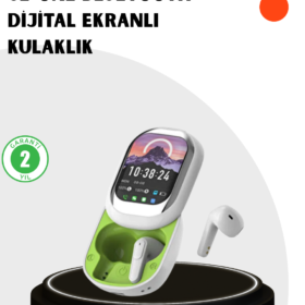 Kayar Kapaklı Şarj Kutusu Ve Dokunmatik Ekranlı Bluetooth Stereo Kulaklık