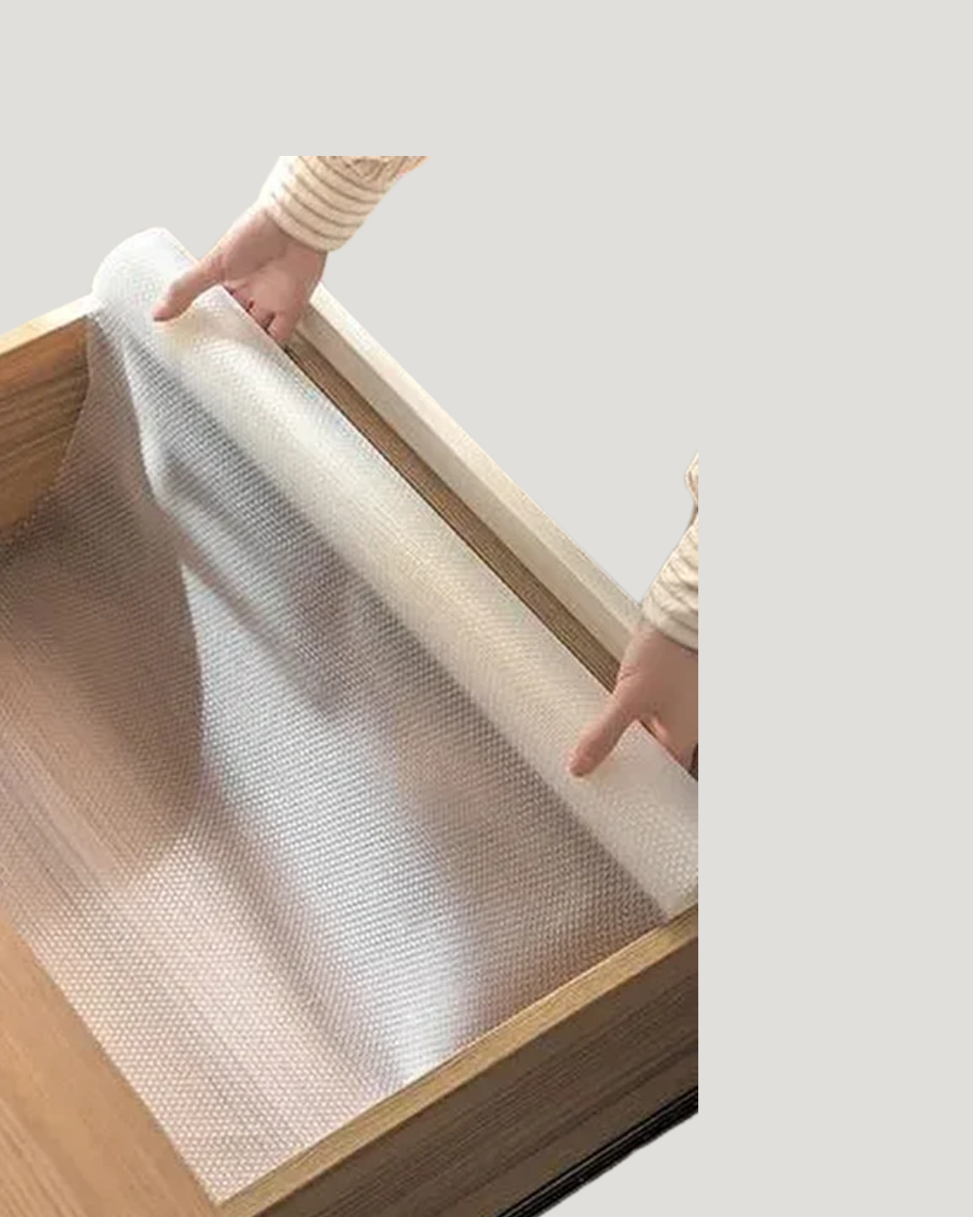 Kaydırmaz şeffaf raflık çekmece örtüsü 45x300 cm - Görsel 3