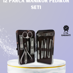 Seyahat İçin Taşınabilir Deri Çantalı Bakım Seti