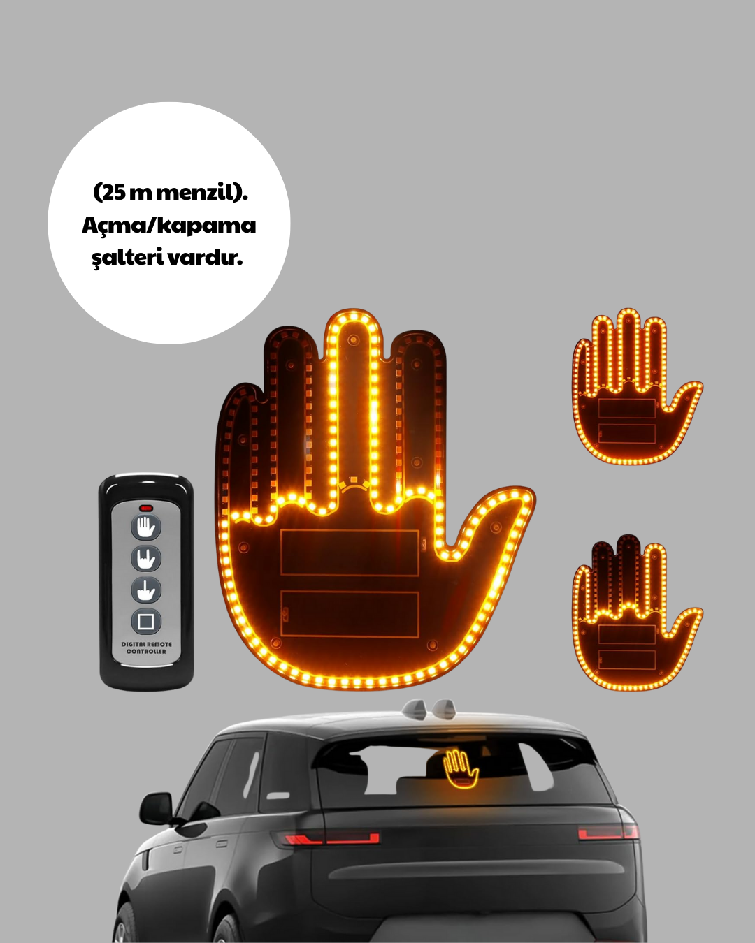 203 LED’li Yüksek Görünürlüklü Jest Işığı - Görsel 3