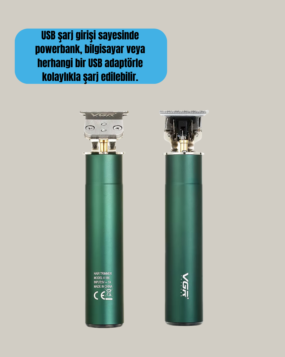 Profesyonel Salon Kalitesinde Saç ve Sakal Kesme Makinesi - Görsel 4