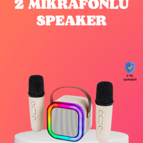 Bluetooth 5.0 Destekli Kablosuz Karaoke Hoparlör