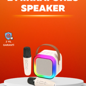 Ses Efektli Mikrofonlu Kablosuz Karaoke Sistemi