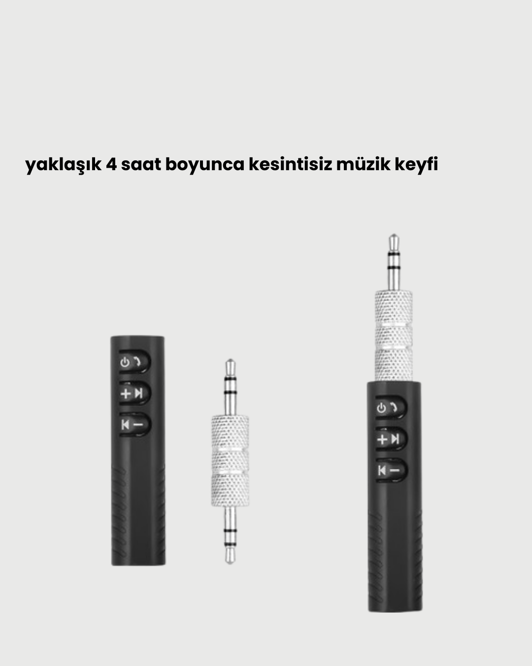 Kablosuz Ses Çözümü – 3.5mm Jaklı Bluetooth Müzik Alıcısı - Görsel 4