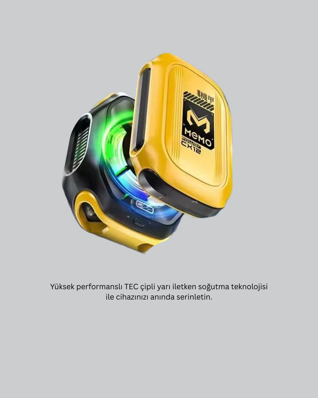 Manyetik Montajlı Dijital Ekranlı Telefon Soğutucu - Görsel 2