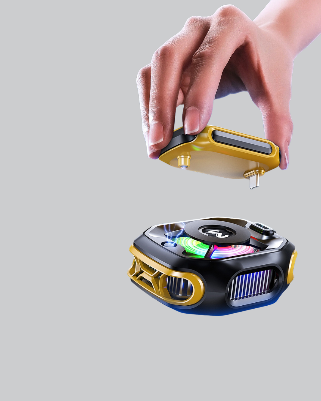 2000mAh Bataryalı Kablosuz Taşınabilir Cihaz Soğutucu - Görsel 5