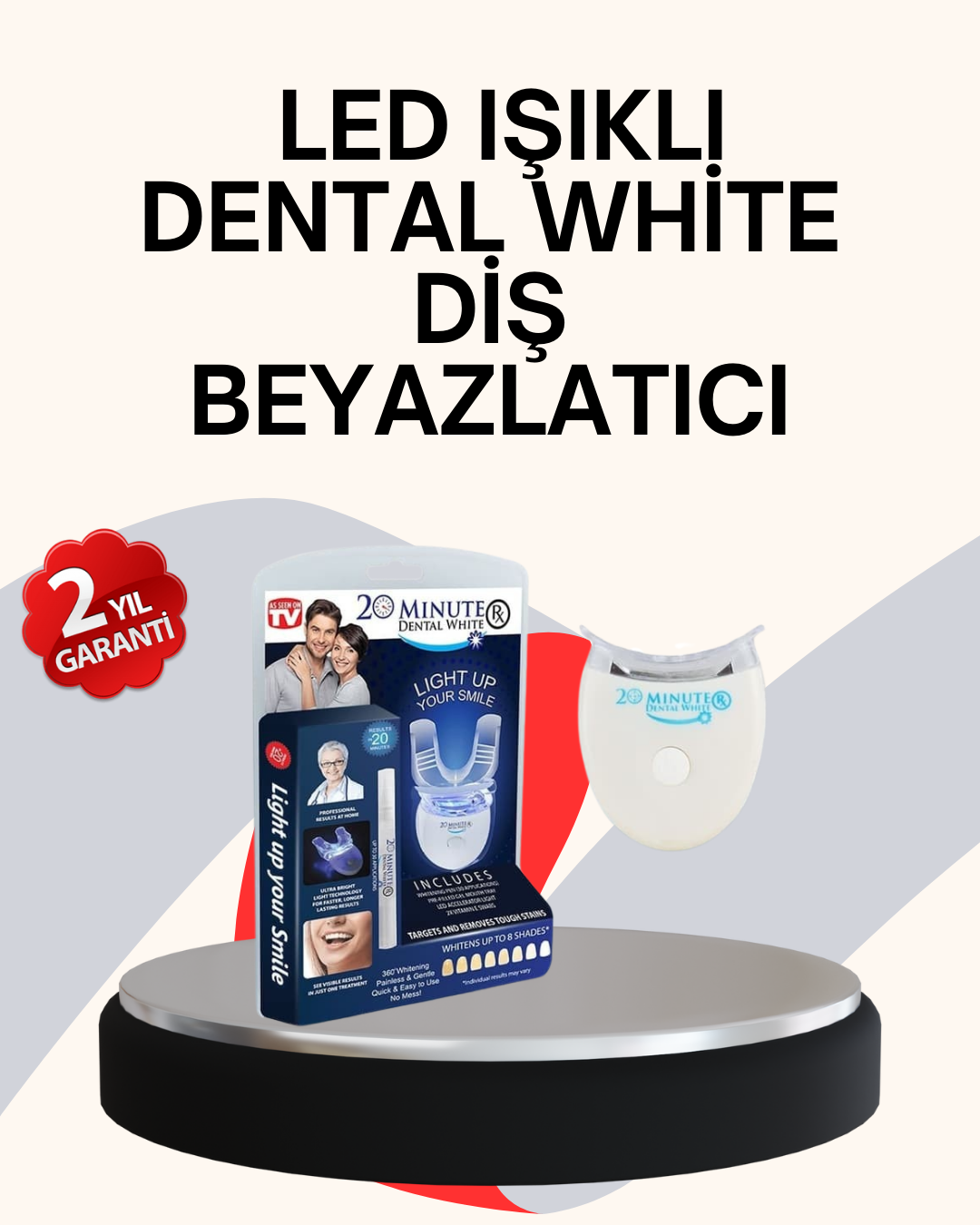 Beyazlatma Kalemli LED Diş Parlatma Seti