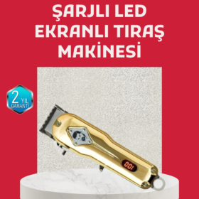 1800 mAh Bataryalı Uzun Kullanım Süreli Şarjlı Tıraş Makinesi