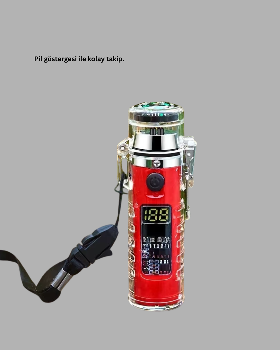 Su Geçirmez Rüzgar Geçirmez Elektronik Ark Çakmak - Görsel 5