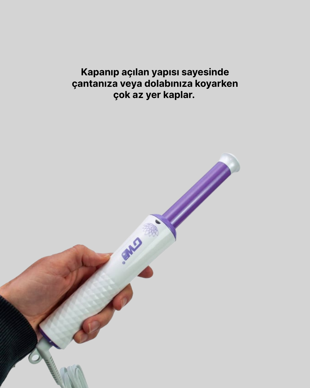 GW Profesyonel Saç Kıvırıcı – 140-210°C Isı Ayarlı Taşınabilir Tasarım - Görsel 2