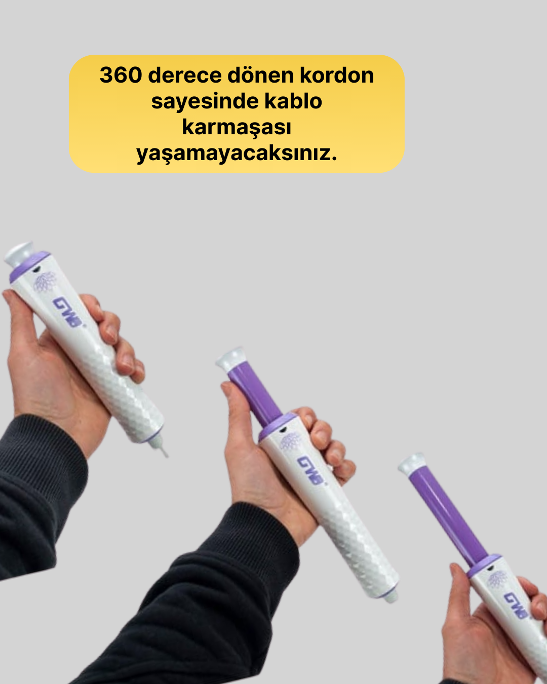Profesyonel Saç Kıvırma Makinesi – 32 mm Geniş Bukle Maşası - Görsel 3
