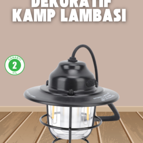 Dekoratif ve Fonksiyonel Taşınabilir Kamp Gece Lambası