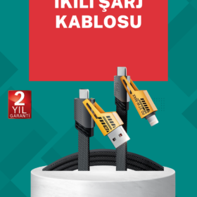 Akıllı Telefon Tablet Laptop Uyumlu 65W Güçlü Veri Kablosu