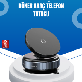 Evrensel Manyetik Araç Telefon Tutucu 360° Döner Başlık