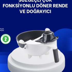 Mutfak İçin Pratik 5 Bıçaklı Rende ve Süzgeç Seti