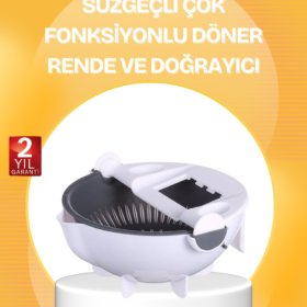 5 Fonksiyonlu Döner Süzgeçli Rende ve Dilimleyici Aparat