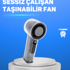 Ultra Sessiz USB Şarjlı Fan | Taşınabilir ve Hafif Tasarım