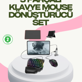Rekabetçi Mobil Oyun Aksesuarı | Klavye + Mouse + Hızlı Dönüştürücü