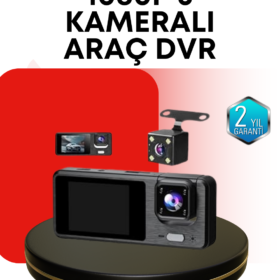 Araç Kamerası 3’lü Sistem | Full HD Sesli Kayıt ve Park Gözetimi