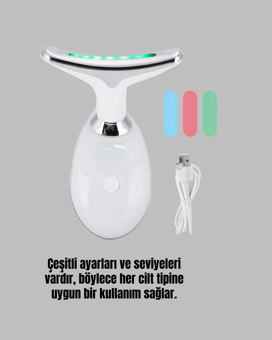 Kablosuz Şarjlı Yüz Masaj Cihazı | Cilt Yenileyici ve Nem Dengeleyici - Görsel 5