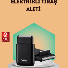 Çift Başlıklı Elektrikli Tıraş Makinesi | Suya Dayanıklı Hafif ve Ergonomik