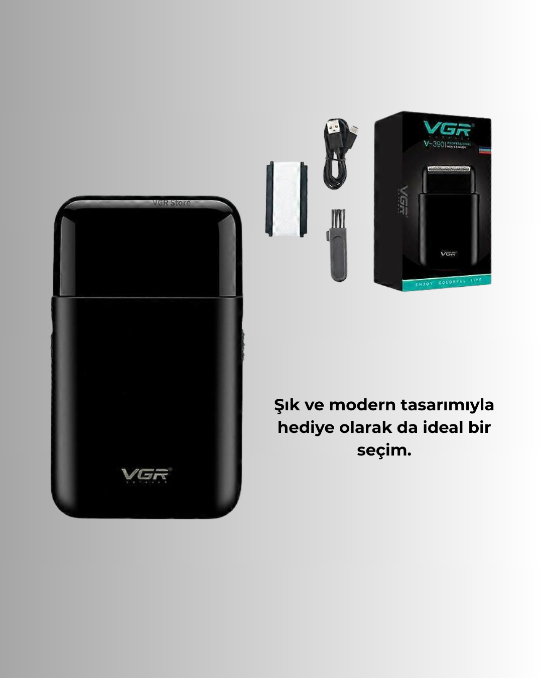 Taşınabilir Mini Elektrikli Tıraş Makinesi | Sessiz ve Güçlü Motor - Görsel 5