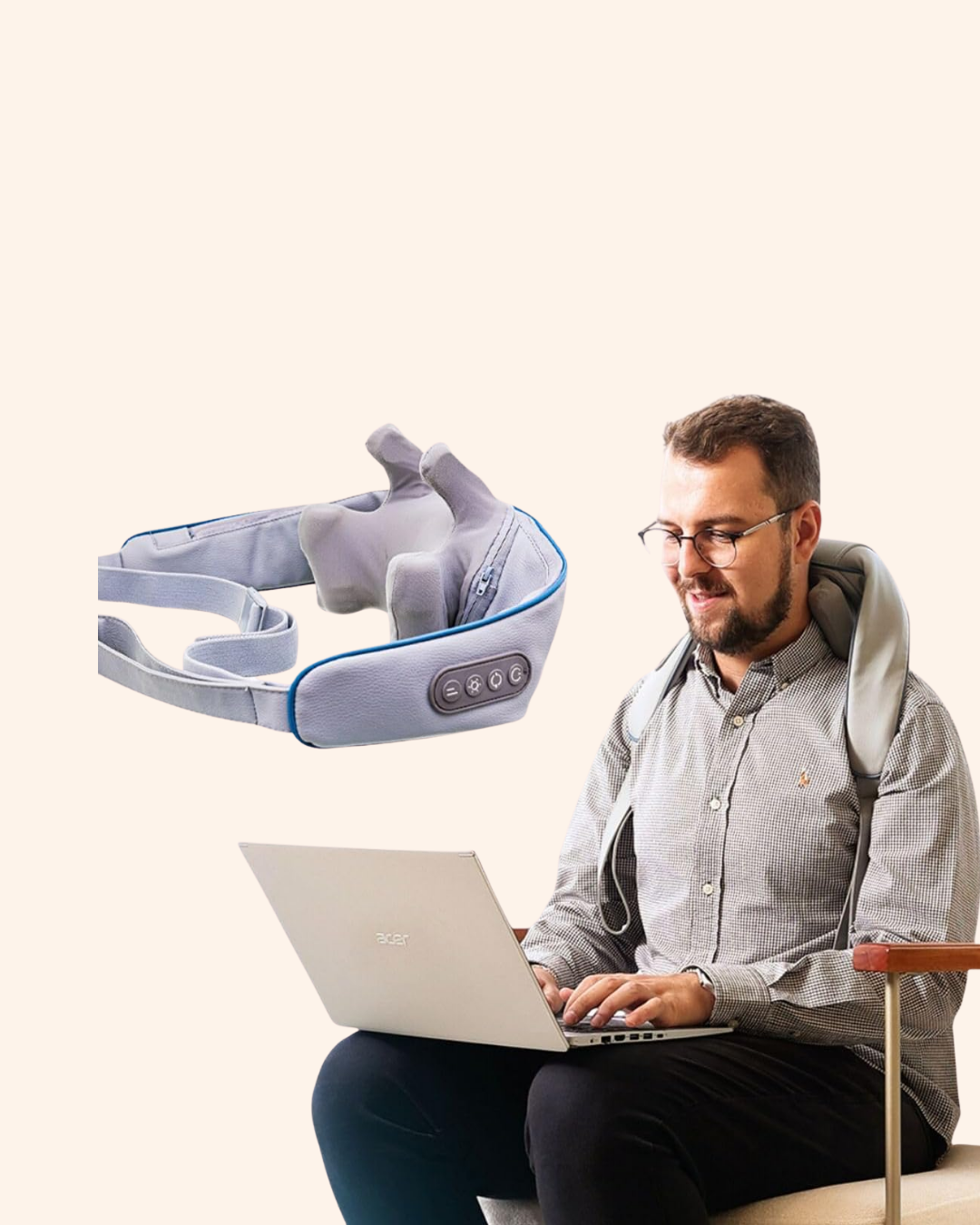 Servikal Rahatlatıcı Masaj Aleti | Trapezius ve Sırt İçin Uygun - Görsel 4