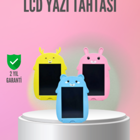 Kağıt Benzeri LCD Yazı Tableti | Tek Tuşla Silme ve Uzun Pil Ömrü
