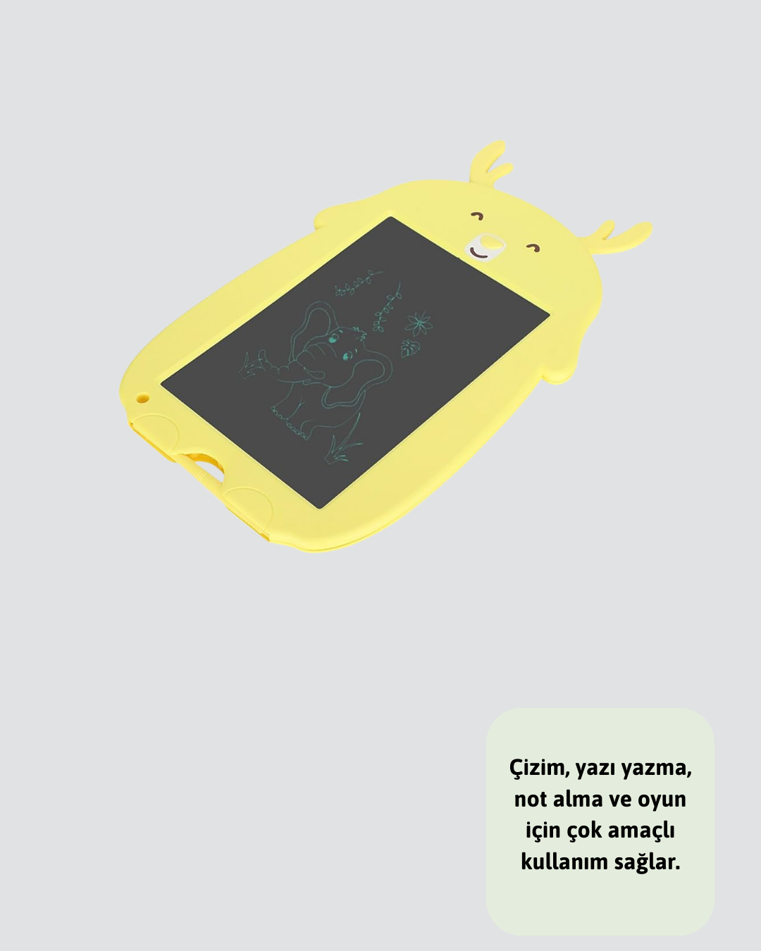 Kağıt Benzeri LCD Yazı Tableti | Tek Tuşla Silme ve Uzun Pil Ömrü - Görsel 5